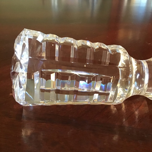 Heavy Cut Clear Crystal Bottle Stopper - Picture 4 of 8